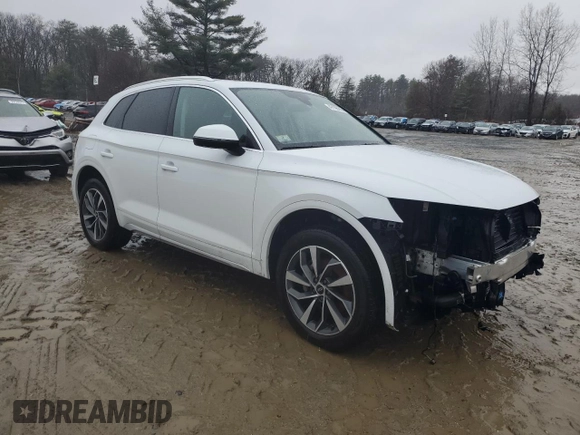 2021 Audi Q5 Prestige with VIN WA1CAAFY3M2019191, listed as a Copart auction lot 47166145 with 60,079 mi miles and Salvage title. Bid and sale history available at DreamBid. Image 4.