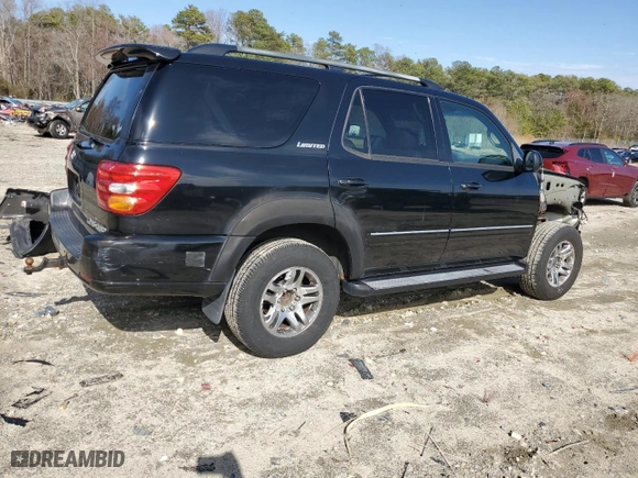 2004 Toyota Sequoia Limited with VIN 5TDBT48A84S229789, listed as a Copart auction lot 49262395 with 255,195 mi miles and Salvage Title. Bid and sale history available at carsss.com. Image 3.