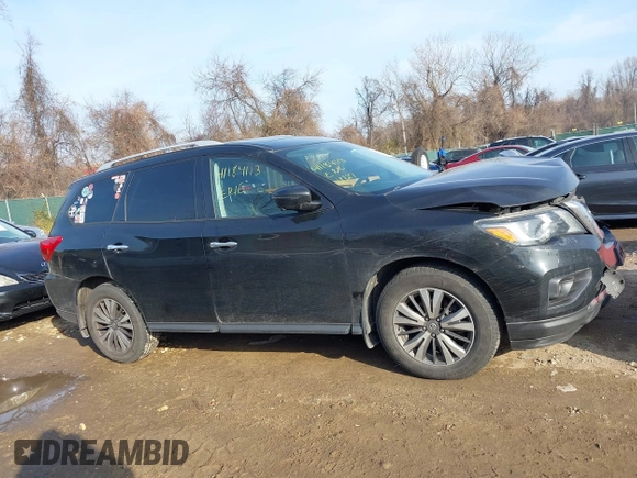 2017 Nissan Pathfinder SV with VIN 5N1DR2MM1HC609460, listed as a IAAI auction lot 41184113 with 1 mi miles. Bid and sale history available at carsss.com. Image 13.