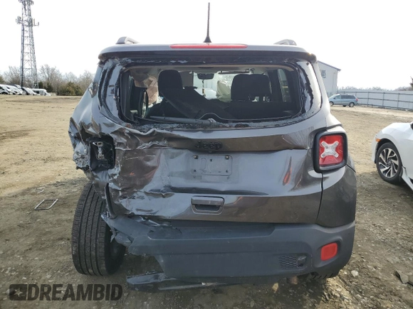 2018 Jeep Renegade Altitude with VIN ZACCJBBB9JPG71487, listed as a Copart auction lot 43270695 with 112,018 mi miles and Salvage title. Bid and sale history available at DreamBid. Image 6.