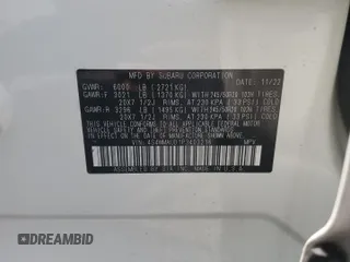 2023 Subaru Ascent Limited with VIN 4S4WMAUD1P3403216, listed as a Copart auction lot 60088595 with 21,729 mi miles and Salvage title. Bid and sale history available at DreamBid. Image 13.
