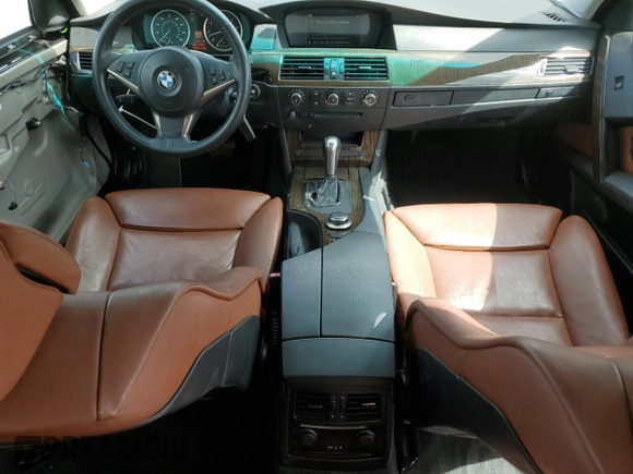 2007 BMW 5 Series 530xi with VIN WBANF73587CU25251, listed as a Copart auction lot 58030295 with 186,995 mi miles and Salvage title. Bid and sale history available at DreamBid. Image 8.