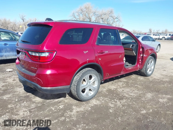2015 Dodge Durango Limited with VIN 1C4RDJDG5FC688626, listed as a IAAI auction lot 41734454 with 156,869 mi miles and . Bid and sale history available at DreamBid. Image 4.