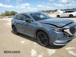 2022 Mazda CX-9 Grand Touring with VIN JM3TCBDY8N0621209, listed as a Copart auction lot 76873744 with 24,339 mi miles and Salvage Title. Bid and sale history available at carsss.com. Image 4.