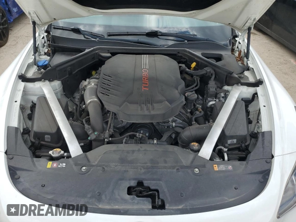 2020 Kia Stinger GT with VIN KNAE35LC0L6072105, listed as a Copart auction lot 68887473 with 42,836 mi miles and Salvage Title. Bid and sale history available at DreamBid. Image 12.