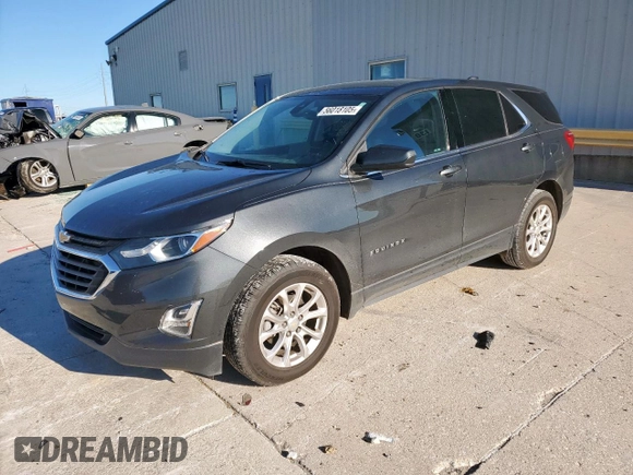 2020 Chevrolet Equinox LT z VIN 2GNAXJEVXL6129151, wystawiony jako Copart lot #56018105 z przebiegiem 73 261 mil mil oraz Szkoda całkowita • Salvage title. Historia ofert i sprzedaży dostępna na DreamBid. Obrazek 1.