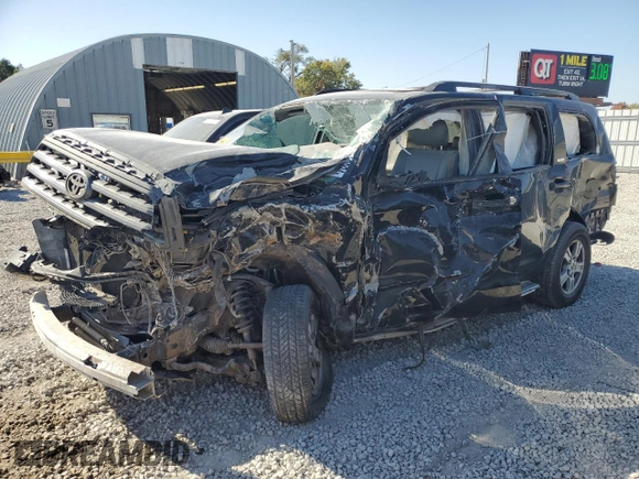 2013 Toyota Sequoia SR5 with VIN 5TDBW5G15DS080756, listed as a Copart auction lot 77538094 with 0 mi miles and Salvage Title. Bid and sale history available at carsss.com. Image 1.