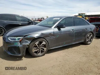 2022 Audi A4 S line Premium Plus z VIN WAUEAAF40NN007136, wystawiony jako Copart lot #54485805 z przebiegiem 27 401 mil mil oraz Szkoda całkowita • Salvage title. Historia ofert i sprzedaży dostępna na DreamBid. Obrazek 1.