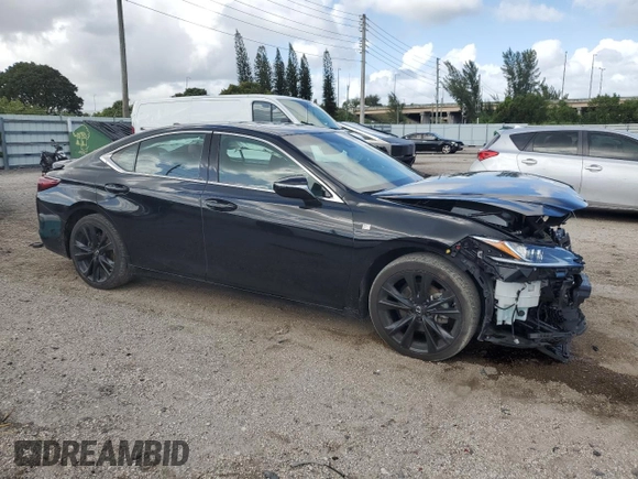 2022 Lexus ES 350 F Sport with VIN 58AGZ1B11NU126002, listed as a Copart auction lot 77731814 with 75,323 mi miles and Non repairable. Bid and sale history available at DreamBid. Image 4.