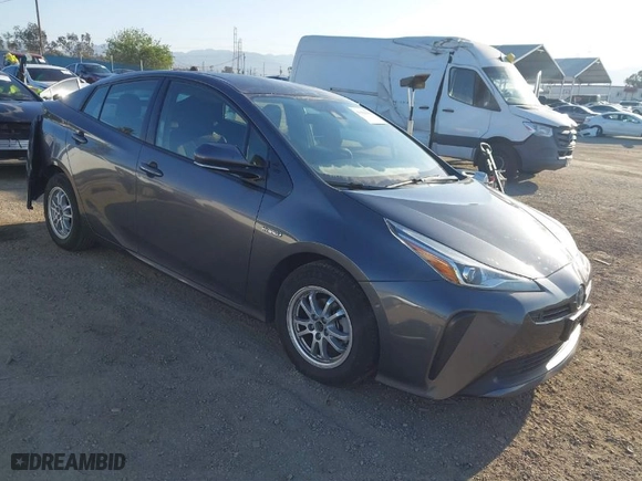 2020 Toyota Prius L Eco with VIN JTDKARFUXL3117737, listed as a IAAI auction lot 41988550 with 64,865 mi miles. Bid and sale history available at carsss.com. Image 1.