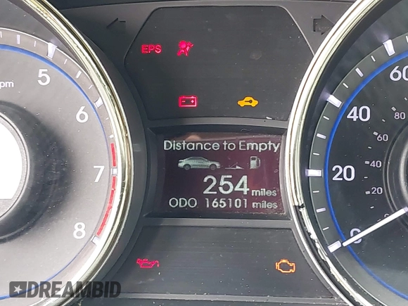 2013 Hyundai Sonata Limited with VIN 5NPEC4AC4DH663707, listed as a IAAI auction lot 41922352 with 165,101 mi miles and . Bid and sale history available at DreamBid. Image 7.