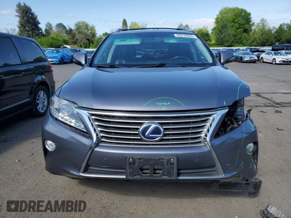 2013 Lexus RX 450h with VIN JTJBC1BA2D2439770, listed as a Copart auction lot 55310945 with 169,425 mi miles and Salvage title. Bid and sale history available at DreamBid. Image 5.