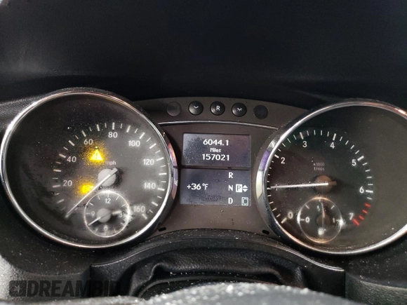 2009 Mercedes-Benz R 3.5L with VIN 4JGCB65E49A092179, listed as a Copart auction lot 46138045 with 157,021 mi miles and Salvage Title. Bid and sale history available at DreamBid. Image 9.