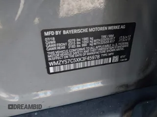 2019 MINI Countryman Cooper z VIN WMZYS7C5XK3F45978, wystawiony jako IAAI lot #42388194 z przebiegiem 62 725 mil mil oraz . Historia ofert i sprzedaży dostępna na DreamBid. Obrazek 9.