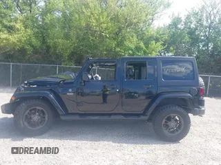 2016 Jeep Wrangler Unlimited Sahara with VIN 1C4BJWEG8GL253803, listed as a IAAI auction lot 42296118 with 163,463 mi miles and . Bid and sale history available at DreamBid. Image 14.