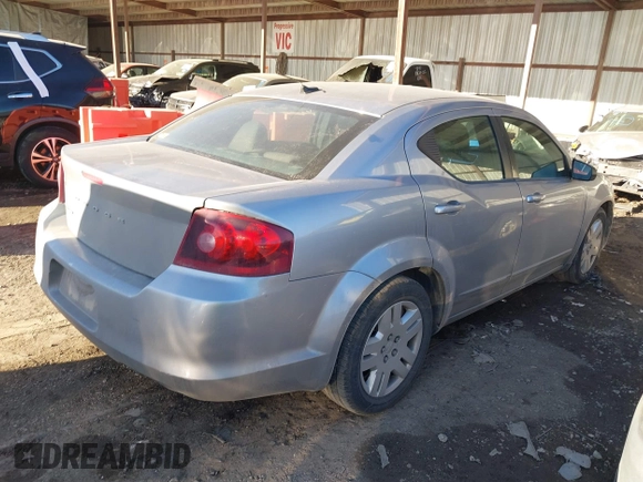 2013 Dodge Avenger SE with VIN 1C3CDZAB4DN590562, listed as a IAAI auction lot 41689241 with 258,167 mi miles and . Bid and sale history available at carsss.com. Image 4.