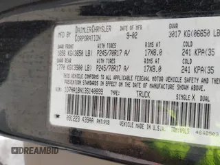 2003 Dodge 1500 ST with VIN 1D7HA18N13S140899, listed as a IAAI auction lot 42108283 with 133,495 mi miles and . Bid and sale history available at DreamBid. Image 9.