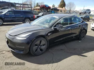 2018 Tesla Model 3 Long Range Battery with VIN 5YJ3E1EB9JF103256, listed as a Copart auction lot 49617885 with 119,653 mi miles and Salvage Title. Bid and sale history available at carsss.com. Image 1.