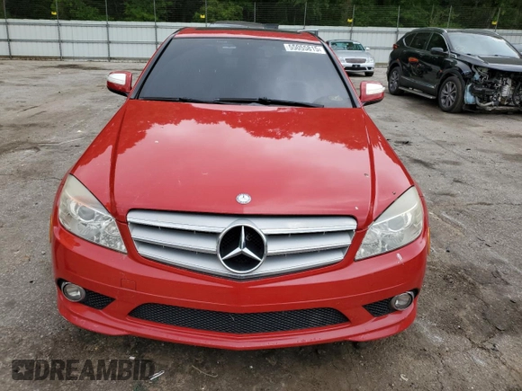 2009 Mercedes-Benz C 300 Sport with VIN WDDGF54X09R045603, listed as a Copart auction lot 55055815 with 108,575 mi miles and Salvage Title. Bid and sale history available at DreamBid. Image 5.