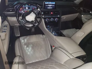 2019 Genesis G70 Dynamic with VIN KMTG34LE1KU019917, listed as a Copart auction lot 46551025 with 102,348 mi miles and Non Repairable. Bid and sale history available at DreamBid. Image 8.