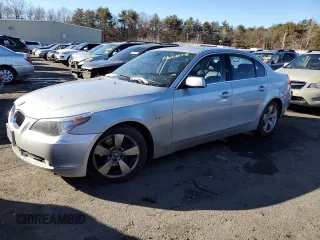 2005 BMW 5 Series 530i with VIN WBANA73565B816206, listed as a Copart auction lot 46231855 with 107,767 mi miles and Salvage Title. Bid and sale history available at carsss.com. Image 1.