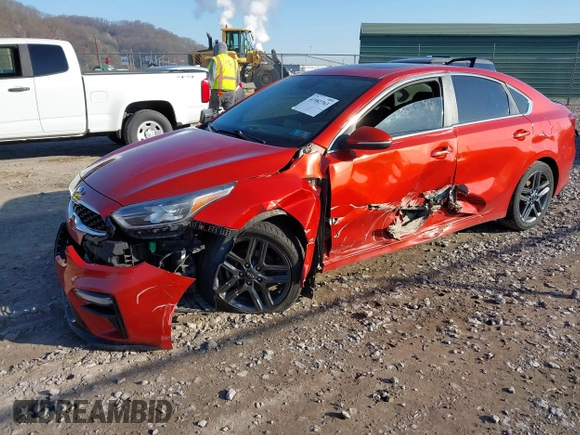 2019 Kia Forte EX with VIN 3KPF54AD7KE070948, listed as a IAAI auction lot 41982763 with 104,915 mi miles. Bid and sale history available at carsss.com. Image 17.