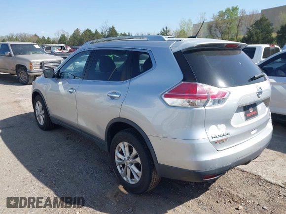 2015 Nissan Rogue SV with VIN KNMAT2MV7FP542872, listed as a IAAI auction lot 42014716 with 134,240 mi miles and . Bid and sale history available at DreamBid. Image 3.