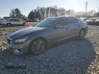 2019 Infiniti Q50 Sport with VIN JN1EV7AP8KM518495, listed as a Copart auction lot 85868164 with 86,928 mi miles and Salvage title. Bid and sale history available at DreamBid. Image 1.