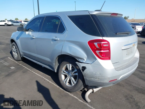 2017 Chevrolet Equinox LS with VIN 2GNALBEK1H1508339, listed as a IAAI auction lot 41965032 with 119,689 mi miles and . Bid and sale history available at DreamBid. Image 3.
