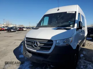 2024 Mercedes-Benz Sprinter Cargo with VIN W1W4NBHY8RP638983, listed as a Copart auction lot 78974264 with 5,376 mi miles and Salvage Title. Bid and sale history available at carsss.com. Image 1.