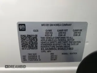 2025 Buick Encore GX Preferred with VIN KL4AMBSL9SB217463, listed as a Copart auction lot 65766425 with 2,717 mi miles and Clean title. Bid and sale history available at DreamBid. Image 13.