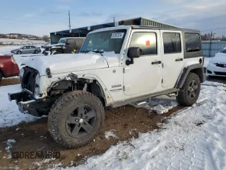 2018 Jeep Wrangler JK Unlimited Sport S with VIN 1C4BJWDG2JL846307, listed as a Copart auction lot 87287374 with 0 mi miles and Salvage Title. Bid and sale history available at carsss.com. Image 1.