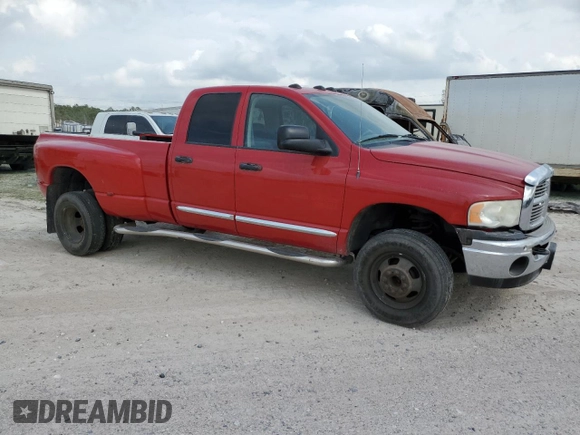 2005 Dodge Ram 3500 SLT with VIN 3D7MS48C25G862565, listed as a Copart auction lot 44969784 with 115,966 mi miles and Salvage Title. Bid and sale history available at carsss.com. Image 4.