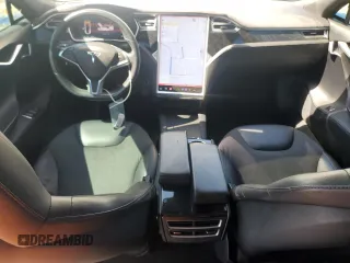 2016 Tesla Model S 90D with VIN 5YJSA1E21GF150460, listed as a Copart auction lot 48160495 with 84,761 mi miles and Salvage Title. Bid and sale history available at DreamBid. Image 8.