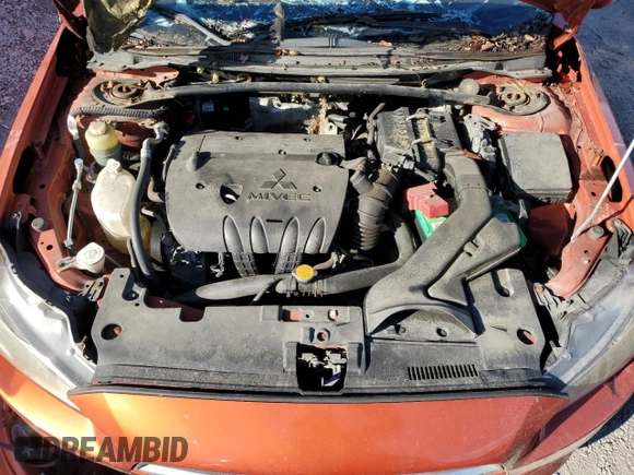 2011 Mitsubishi Lancer GTS with VIN JA32U8FW4BU043015, listed as a Copart auction lot 80831184 with 0 mi miles and Salvage Title. Bid and sale history available at carsss.com. Image 11.