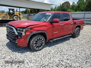 2025 Toyota Tundra Limited with VIN 5TFJA5DBXSX274391, listed as a Copart auction lot 64140695 with 93 mi miles and Salvage title. Bid and sale history available at DreamBid. Image 1.
