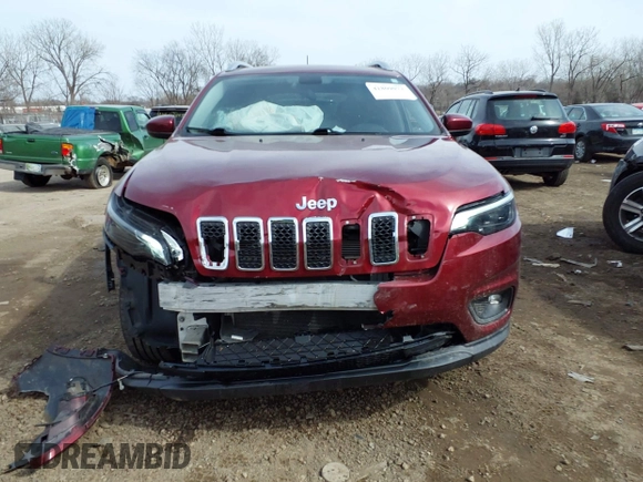 2019 Jeep Cherokee Latitude with VIN 1C4PJMCB2KD125898, listed as a IAAI auction lot 41809073 with 88,774 mi miles. Bid and sale history available at carsss.com. Image 12.