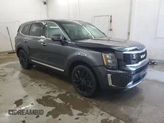 2022 Kia Telluride SX with VIN 5XYP54HC7NG276084, listed as a Copart auction lot 52690395 with 28,005 mi miles and Salvage title. Bid and sale history available at DreamBid. Image 4.