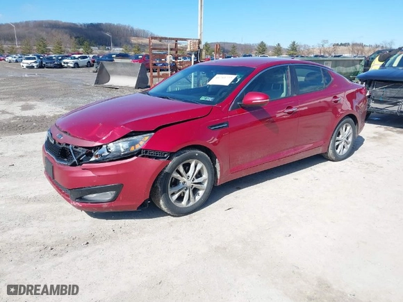2012 Kia Optima EX with VIN 5XXGN4A79CG086737, listed as a IAAI auction lot 41753777 with 163,106 mi miles. Bid and sale history available at carsss.com. Image 2.