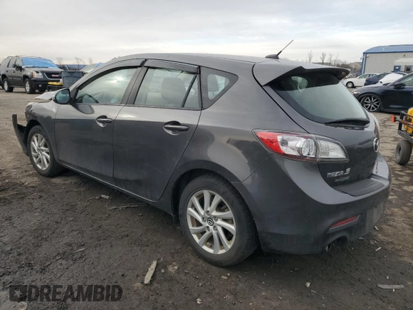 2013 Mazda 3 i Grand Touring with VIN JM1BL1MP6D1724160, listed as a Copart auction lot 46107525 with Not provided miles and Salvage title. Bid and sale history available at DreamBid. Image 2.