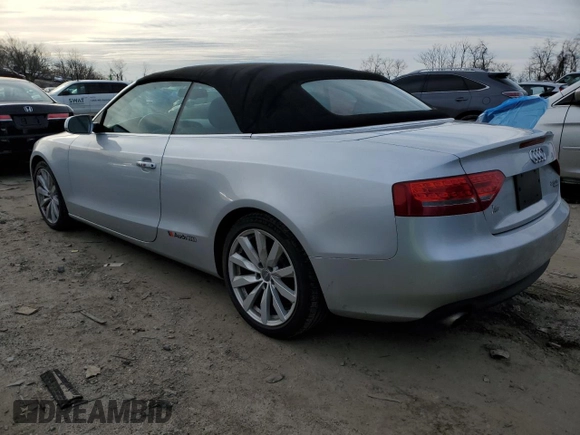 2012 Audi A5 Premium Plus с VIN WAULFAFH3CN000190, выставлен на аукционе Copart как лот 45722775 с пробегом 98 393 миль миль и Списание • Salvage title. История ставок и продаж доступна на DreamBid. Изображение 2.