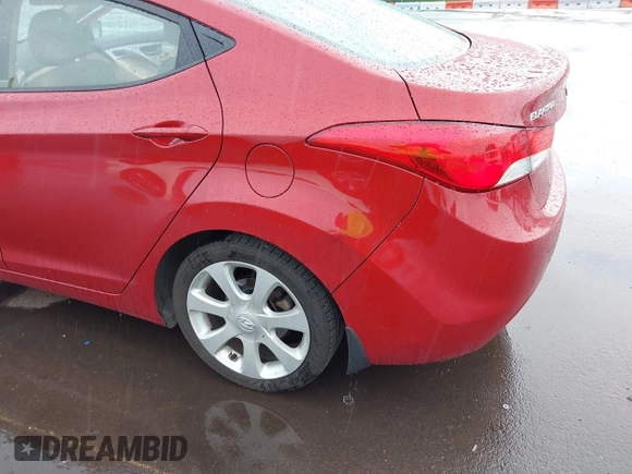 2012 Hyundai Elantra Limited with VIN KMHDH4AEXCU475126, listed as a IAAI auction lot 42061928 with 181,351 mi miles. Bid and sale history available at carsss.com. Image 6.