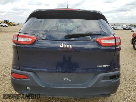 2015 Jeep Cherokee Sport with VIN 1C4PJLAB0FW559938, listed as a Copart auction lot 66727155 with 79,749 mi miles and Salvage title. Bid and sale history available at DreamBid. Image 6.