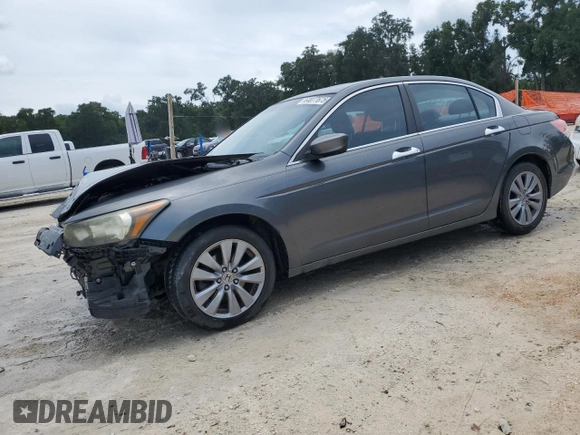 2011 Honda Accord EX-L with VIN 1HGCP3F86BA014054, listed as a Copart auction lot 64077675 with 79,662 mi miles and Salvage title. Bid and sale history available at DreamBid. Image 1.