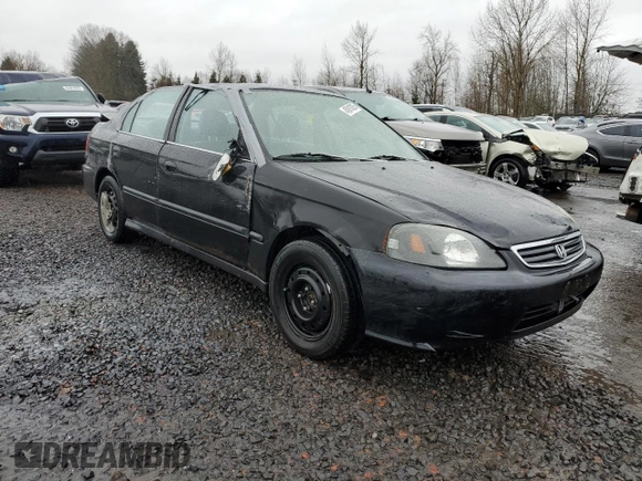 2000 Honda Civic LX with VIN JHMEJ6675YS001797, listed as a Copart auction lot 45910085 with 71,199 mi miles and Clean Title. Bid and sale history available at carsss.com. Image 4.