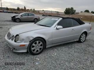 2003 Mercedes-Benz CLK-Class 3.2L with VIN WDBLK65G83T142291, listed as a Copart auction lot 84866654 with 188,133 mi miles and Salvage Title. Bid and sale history available at carsss.com. Image 1.