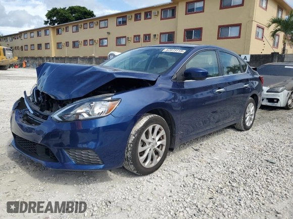 2019 Nissan Sentra S with VIN 3N1AB7AP3KY424478, listed as a Copart auction lot 62873115 with 61,638 mi miles and Salvage title. Bid and sale history available at DreamBid. Image 1.