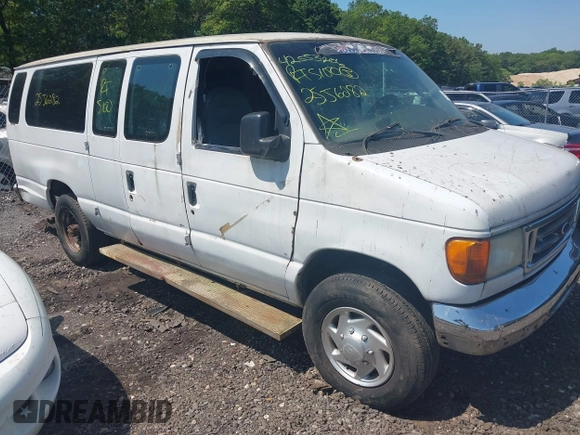 2006 Ford Econoline Passenger XL z VIN 1FBSS31L16HA63491, wystawiony jako IAAI lot #42553206 z przebiegiem Nie podano mil oraz . Historia ofert i sprzedaży dostępna na DreamBid. Obrazek 1.