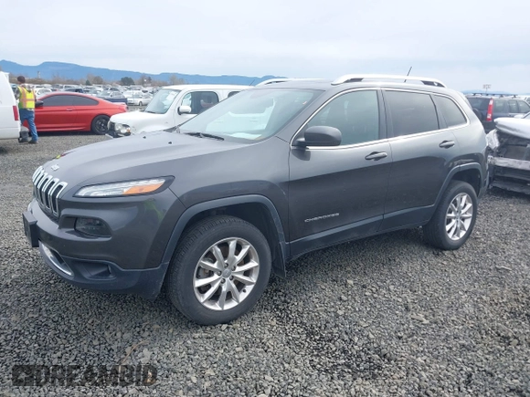 2015 Jeep Cherokee Limited with VIN 1C4PJMDS5FW550282, listed as a IAAI auction lot 41796297 with 96,374 mi miles and . Bid and sale history available at DreamBid. Image 2.