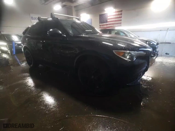2019 Alfa Romeo Stelvio Ti Sport with VIN ZASPAKBN1K7C38232, listed as a Copart auction lot 45862365 with 48,031 mi miles and Salvage Title. Bid and sale history available at carsss.com. Image 13.